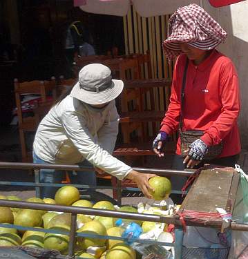 Selling pomelos